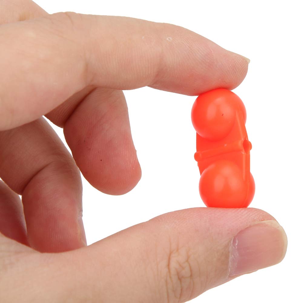 Fishing Line Rattles, Catfish Rattles, 40 Pieces Rattle Beads Fishing, Sea Fishing Attractor Beads, Fishing Double Rattle, Portable ABS Fishing