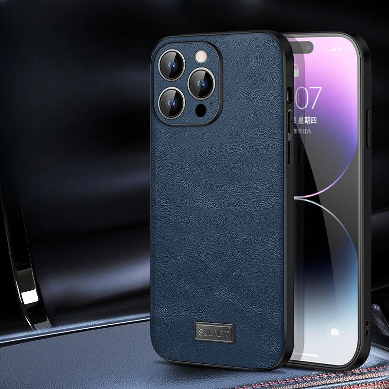 

Подходит для чехла для телефона Apple 16promax Полная защита от падений IPhone15 Тонкий и легкий 14 Бизнес 13 Мужской и женский 12 Кожаные чехлы iPhone 12 6.1 inch