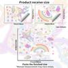 Unicorn Rainbow Self-adhesive Bedroom Living Room Wall Beautification Sticker