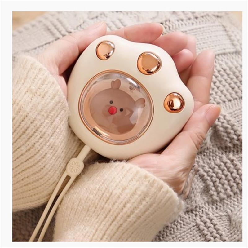 Electric Hand Warmer Usb Rechargeable Mini Cute Cat Claw Shaped Hands Heater For Winter Outdoor