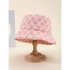 Winter Lady Bucket Hat With Plaid Pattern And Warm Fleece For Outdoor Casual Wear