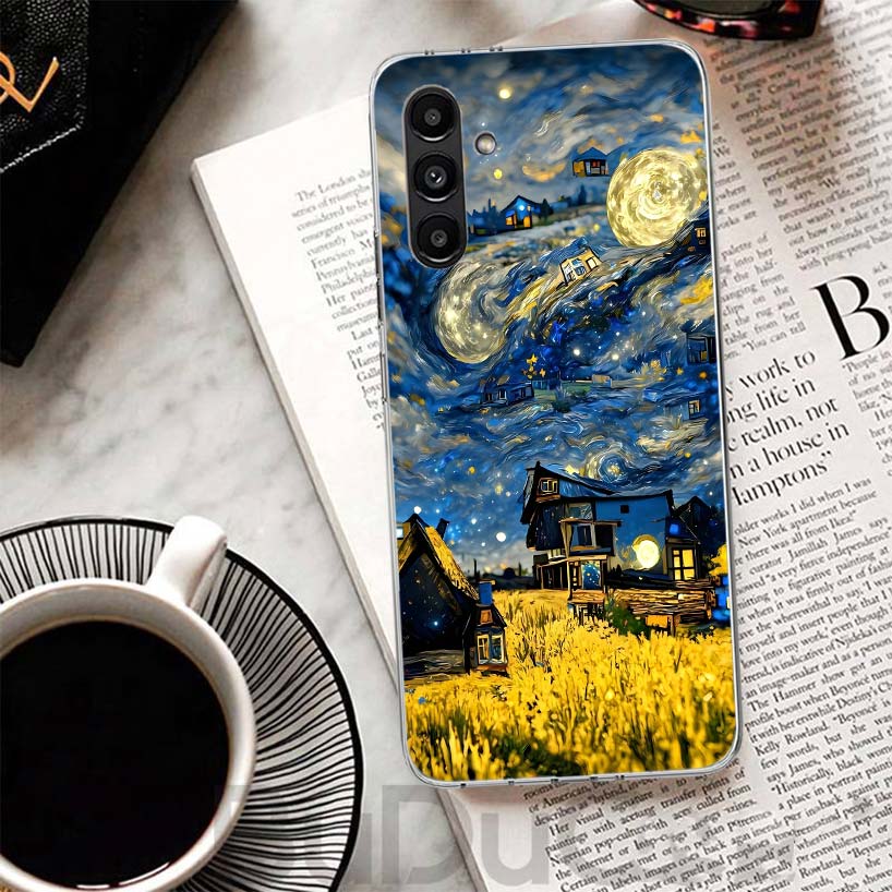 Starry Night Van Gogh Art Phone Case For Samsung A17 A16 A26 A36 A56 A15 A14 A13 A55 A54 A53 A35 A34 A33 A25 A24 A23 A05S A04S A