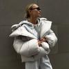 Winter Warm Cotton Puffer Jackets Women's Loose Parkas Coat Vintage Bread Jacket Outwear Office Ladies Quilted Jacket