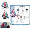 Original Sin- Higewen Cosplay Anime Game Costume Set Soft Fabric 2023 Summer Xs-xxxl