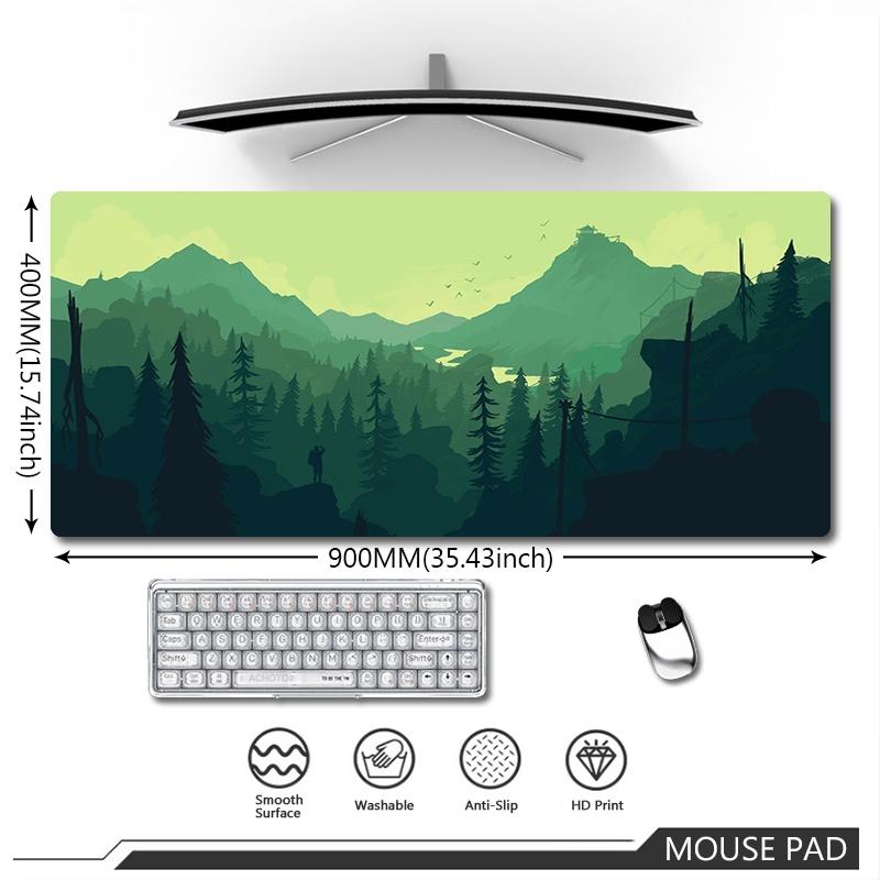 Original Large Mousepad Deep Forest Firewatch Mouse Pad Gaming Keyboard Mouse Mat Speed Waterproof Notebook Office Carpet Mats