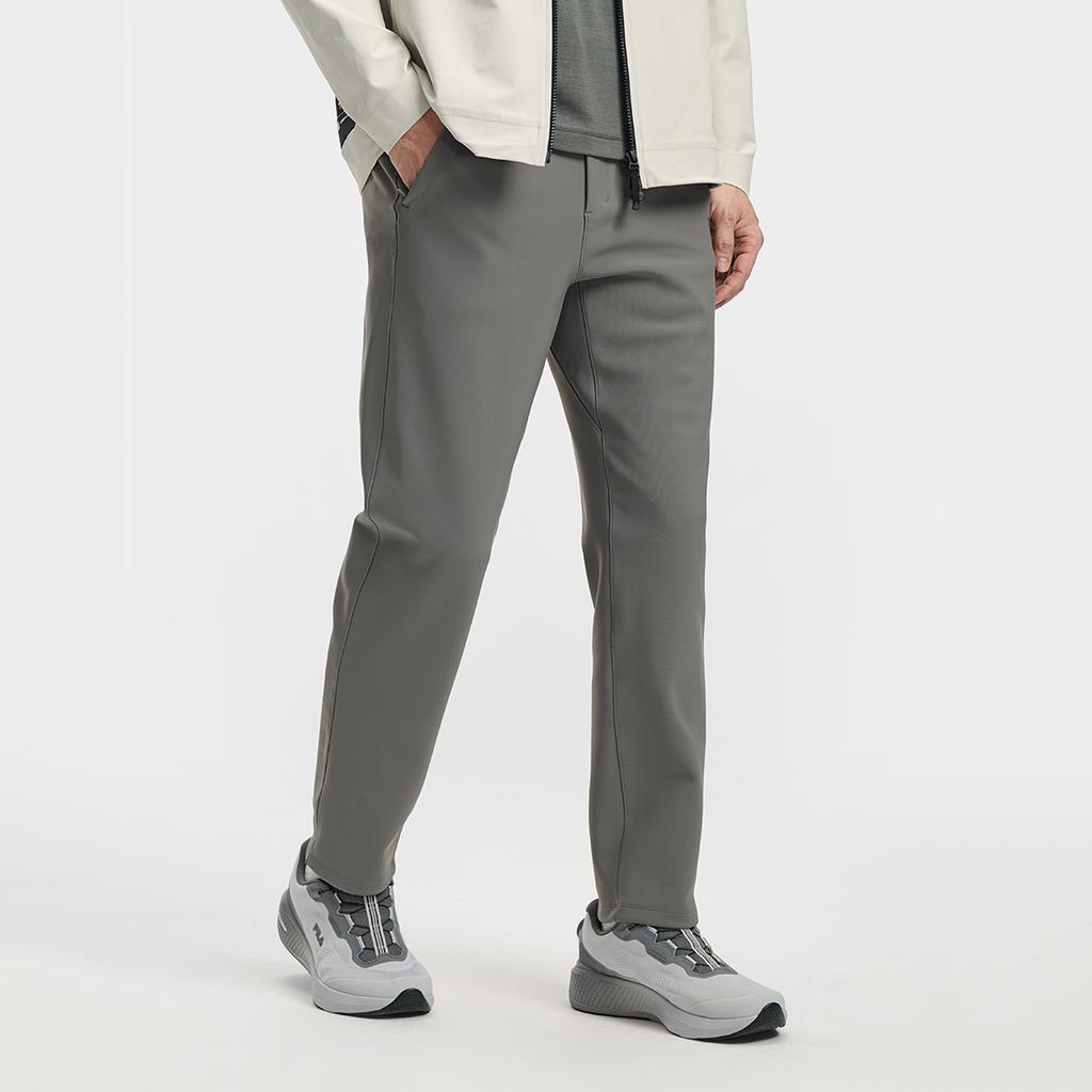 Fila A.P. Simple Comfortable Fashion Casual Versatile Straight Leg Knit Sports Pants Men Pants Gray A11M611604FDY