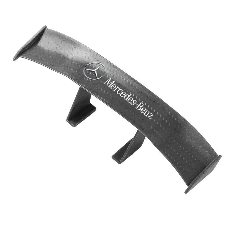 Car Rear Spoiler Mini Wings Small Model Decoration Winglet Stickers For Mercedes Benz W204 W212 W176 GLC CLA GLA E C G M R S