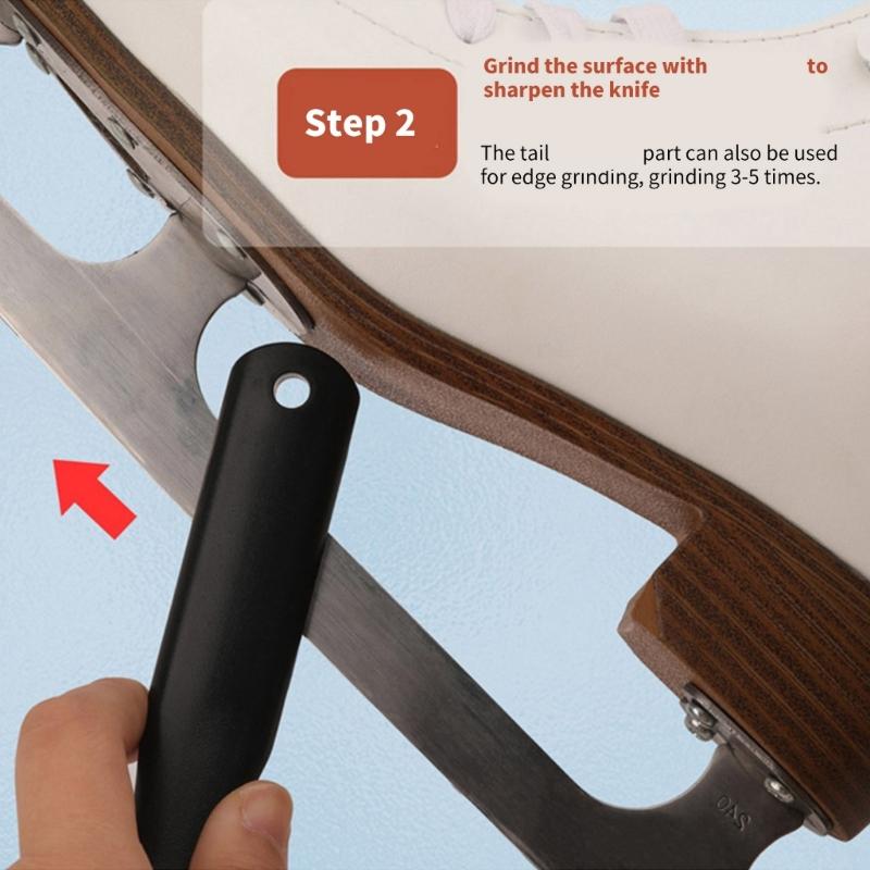 Portable Ice Skate Sharpener Practical Hockey Skate Sharpening Tool Professional Ice Skate Sharply Tool for Hockey Skates