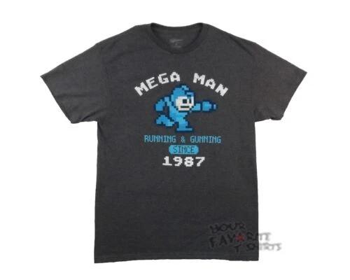 Mega Man Running And Gunning Since 1987 Gamer Licensed Children s T-shirt 120