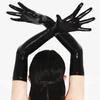 Dance Gloves Long Gloves Performance Sexy Shiny Black/ Red