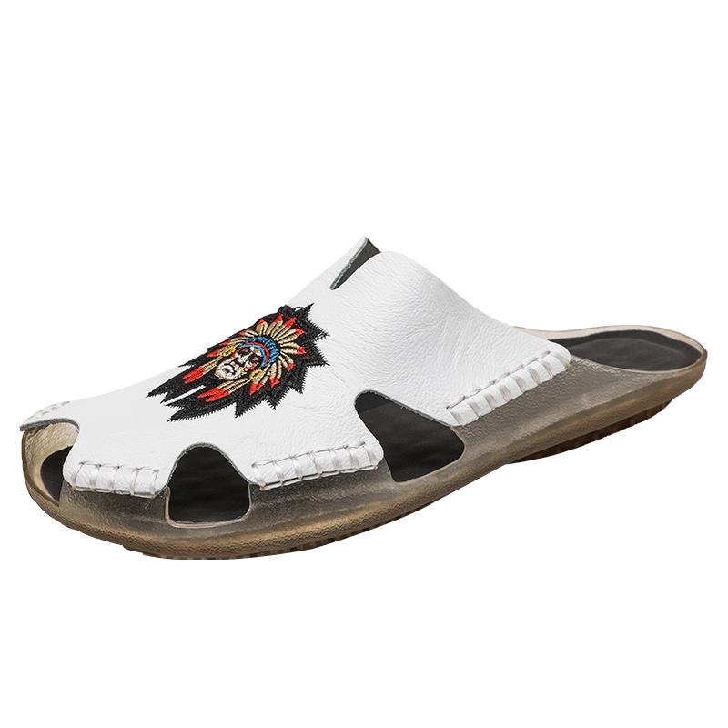 Men's Summer Comfort Shoes New Fashion Flip Flops Classic Hollow Out Slippers Casual Indoor Beach Footwear Zapatos Hombre