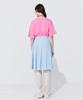 WNDERKAMMER Raw-Cut Pleats Skirt_Light Blue