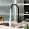 360 Rotation Hot & Cold Single Handle Tap Kitchen Shower Faucet Black Kitchen Stainless Steel Faucet Kitchen Sink Water Tap