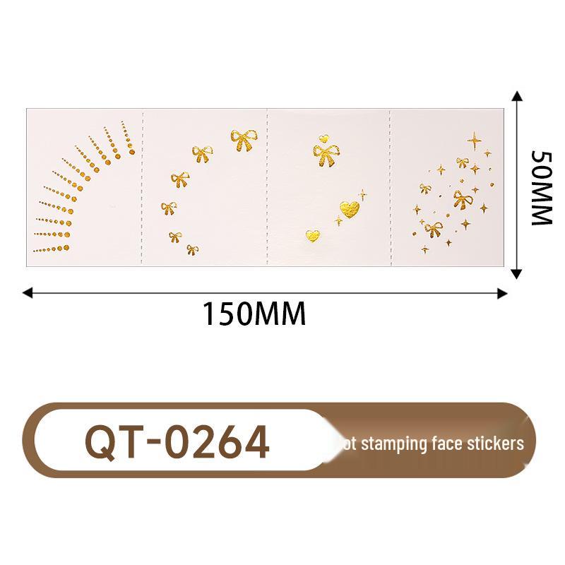 Waterproof Metallic Eye Tattoo Stickers - Realistic & Long-lasting for Party Makeup