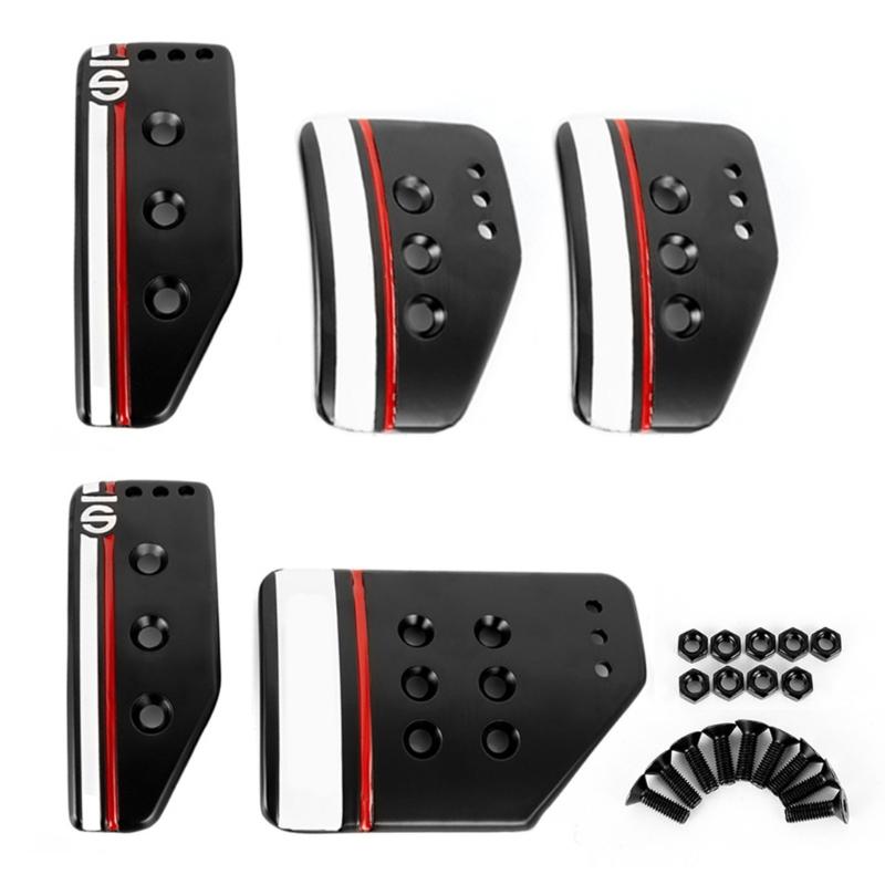 Car Foot Rest Accelerator Footboard Throttle Brake Treadle Pedals for Manual/Automatic Transmission, Easy Installation