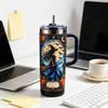 Portable Drinkware for Outdoor Activities 40oz Witch Tumbler, Halloween Gothic Stainless Steel Cup Spill Resistant Coffee Car with Handle, Insulated