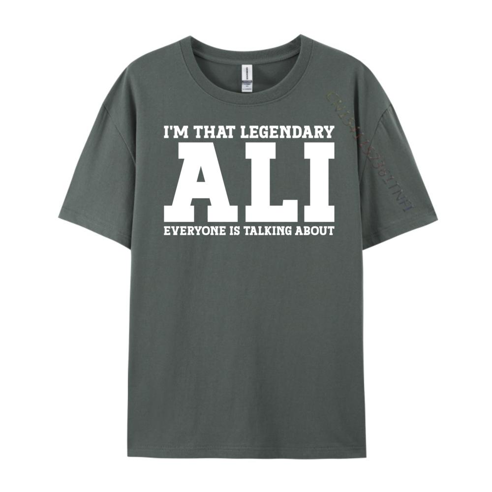 Ali Personal Name Ali Black Graphic Tees Limited Time Special Camisetas Luxury Designer Mans Short Sleeve Tee
