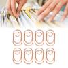 100pcs Paper Clips Portable Hrt Shape Rustproof Electroplated Metal Paperclips   Supplies
