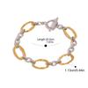 Yori Minimalist Stainless Steel Geometric Chic Bracelet Waterproof Metal 18K Gold Plated Simple Daily High Quality Jewelry Gift