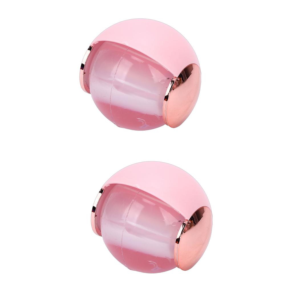2pcs Portable Lint Roller Washable Reusable Lint Roller Ball for Clothes Sofa Hair Pet Fur Pink Gold