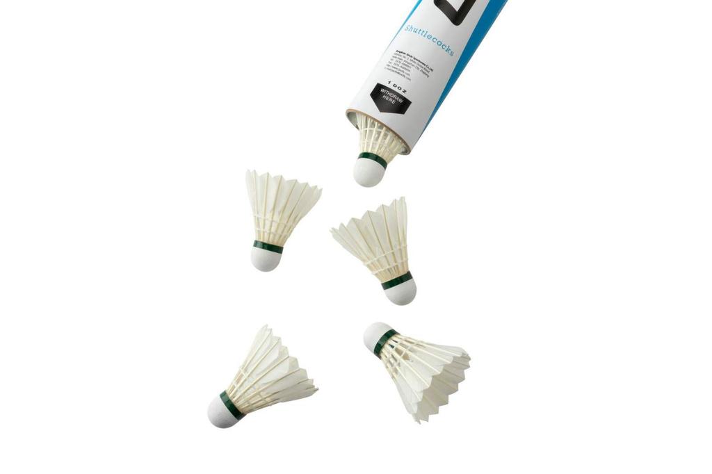 ERIKO Badminton Goose Feathers White 12 Pack Model 6