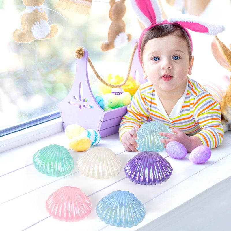 10pcs Shaped Shell Candy Gift Box Girls Mermaid Birthday Party Decor Wedding Baby Shower Favors Christmas Jewelry Storage Box