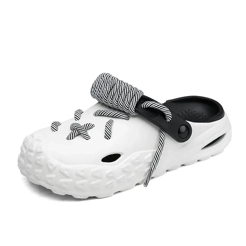 Summer New Fashion Cave Garden Shoes Comfortable Soft Sole Outdoor Indoor Men's and Women's Beach Trend Slippers cro-s
