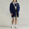 Polo Ralph Lauren Ss22 Solid Color Logo Single-Breasted Hooded Jacket Men Jackets Blue MNPOOTW16020810-400