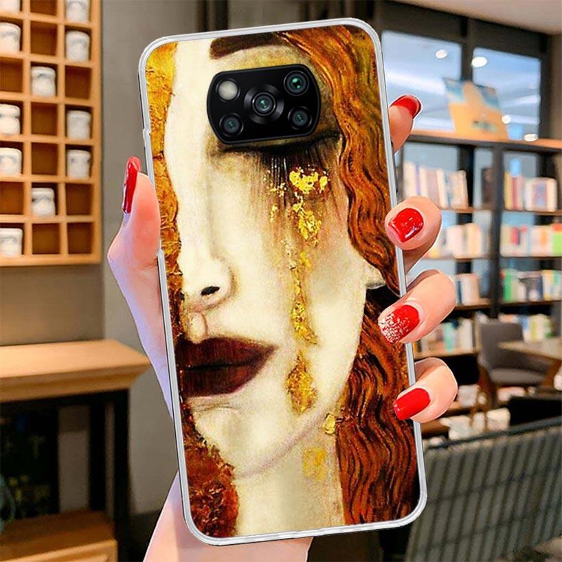 Kiss by Gustav Klimt Desig Cover Phone Case For Xiaomi Poco F7 Ultra X7 X6 X5 Pro M7 Redmi 15C 15 13C 13 12C 12 10C 10 9A 9C 9T