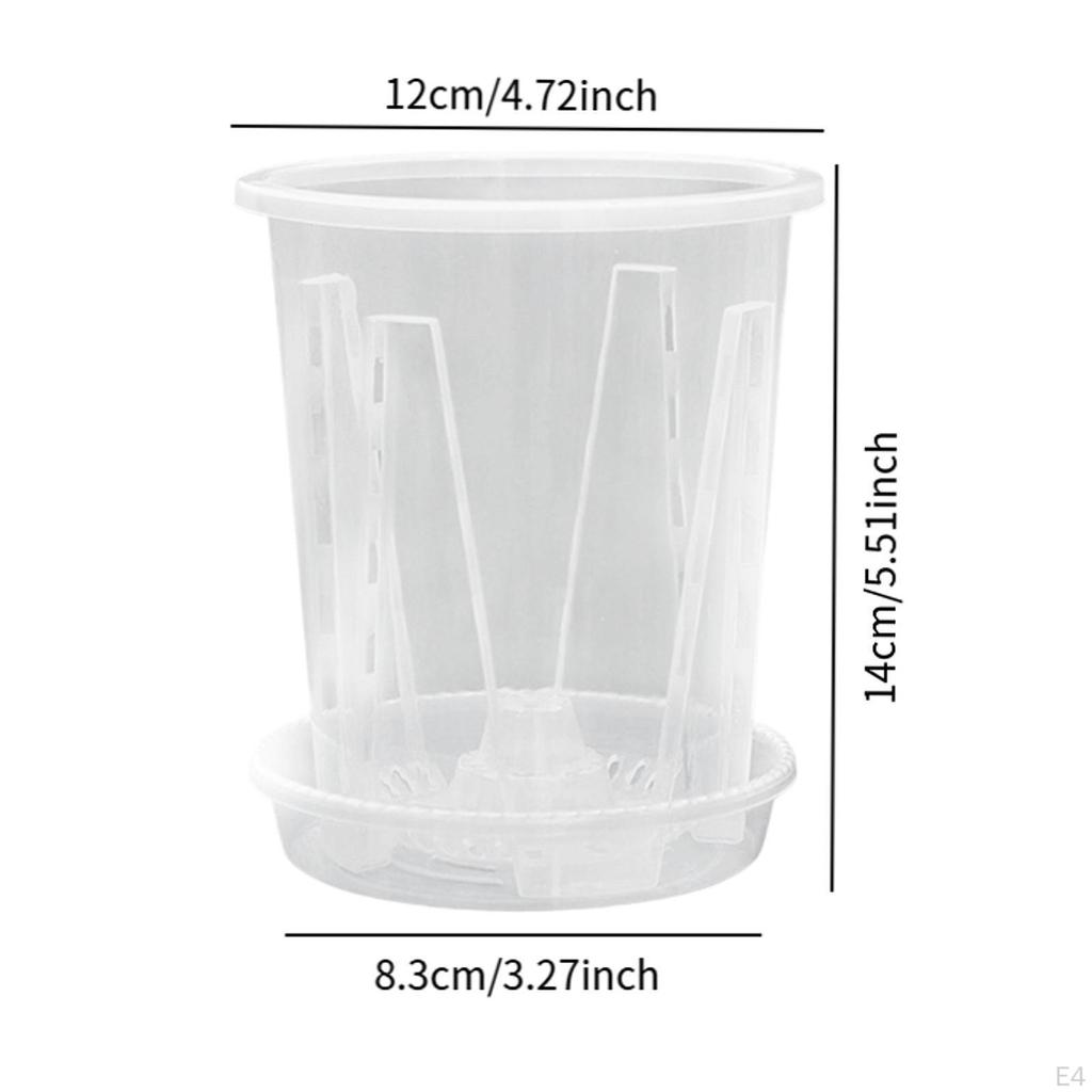 10 Pots with Drainage And Saucer for