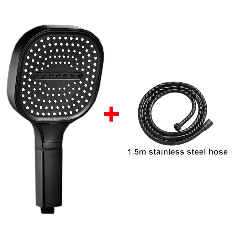 3 Modes Large Rainfall Shower Head 13cm Big Panel Square High Pressure Handheld ShowerHead ABS Portable Spa Filter Shower Nozzle