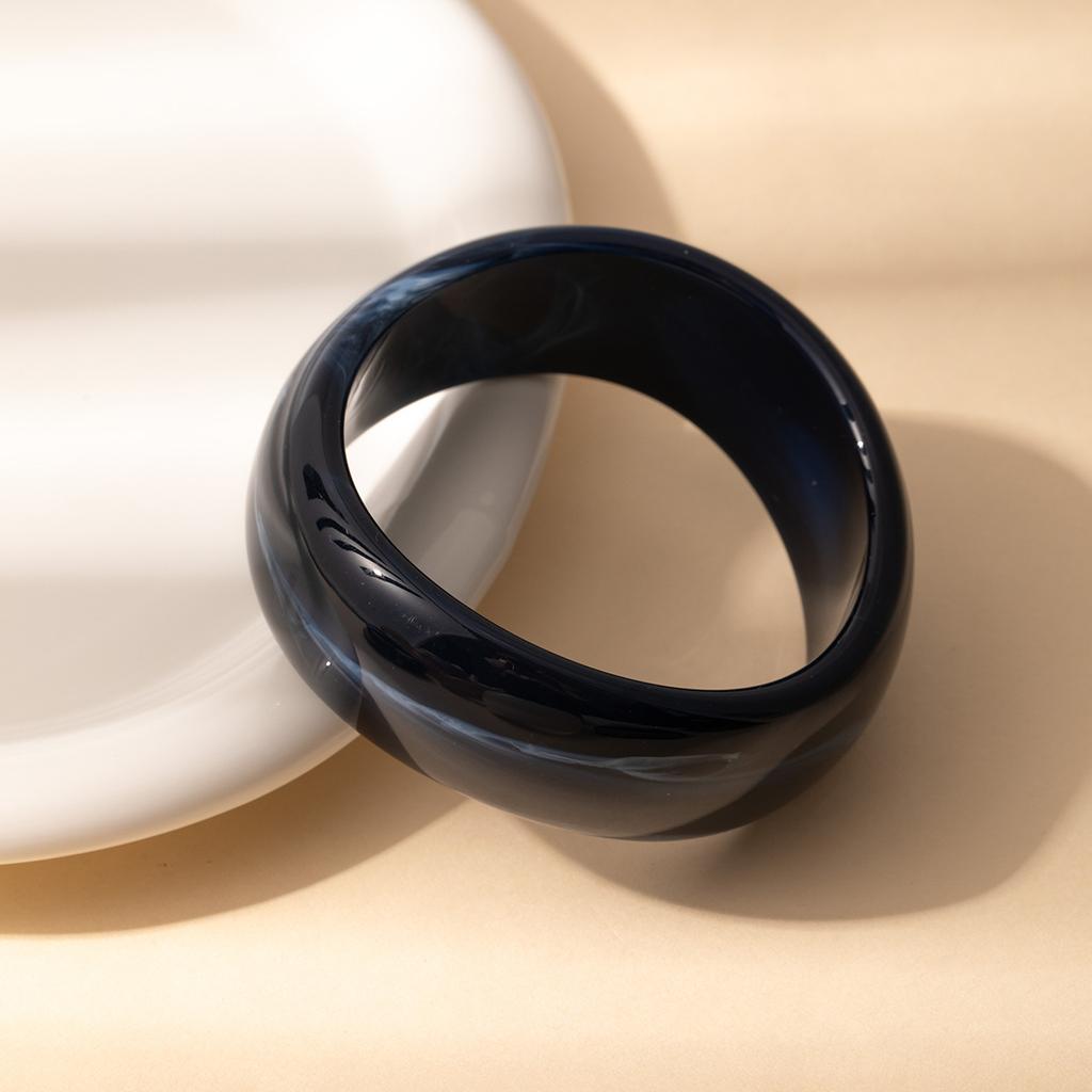 Retro Special-Shaped Wide Square Acrylic Multi-Color Bracelet Multi-Color Exaggerated Design Sense Niche Jewelry