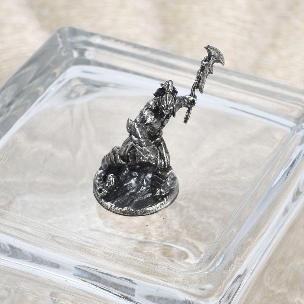 Vintage White Brass Warcry Orc Soldiers Models Desktop Ornaments Decorations Game Miniature Figurine Accessories Men Gifts