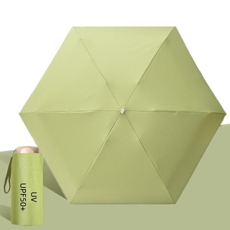 Parasol UPF50+ Mini Kieszonkowy Parasol Przeciwsłoneczny Przenośny Winyl Składany Deszczowy Podróżny Parasol Ochrona UV Parasol Kapsułkowy