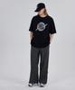Kallapataleu Front Logo Loose Fit T-Shirt - Black
