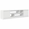 VidaXL Meuble TV blanc 188,5x41x50 cm bois d'ingénierie, support TV, meuble télé, meuble multimédia, banc TV, meuble hifi, 3328417