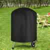 1PC Grill Protector Outdoor Barbecue Grill Cover School Round Camping Oxford Cloth Heavy Duty Black Kicthen