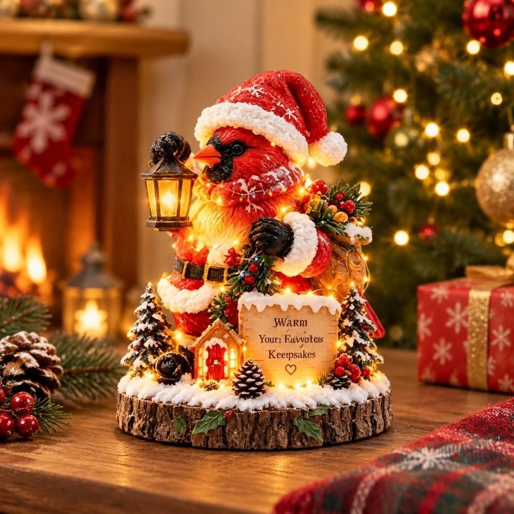 Snowman Christmas Santa Statue Tree Bird Christmas Ornaments Christmas Decorations  Christmas