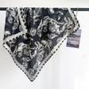 New silk wool feel small square scarf silk scarf classic decorative scarf scarf spring and summer thin soft decorative headscarf