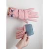 Handschuhe Plus Samtverdickung Warm und Kälteschutz Niedliche Mädchen Winddicht Wasserdicht Touchscreen Koreanische Version Fahrradhandschuhe für Damen