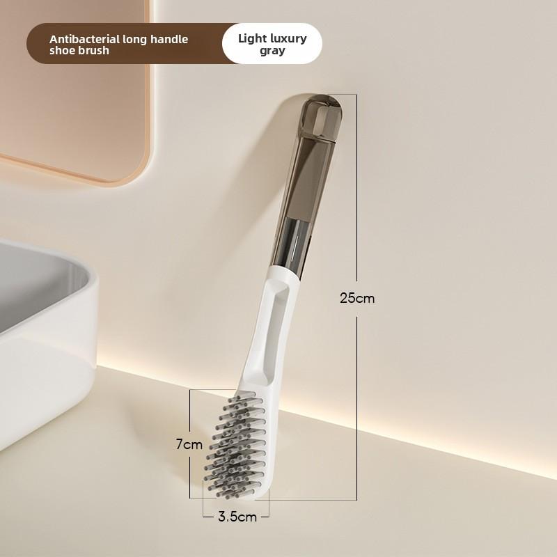 

Щетка для обуви с длинной ручкой, мягкая щетина для бережной чистки, многоцелевая бытовая щетка для обуви, одежды 1pcs белый