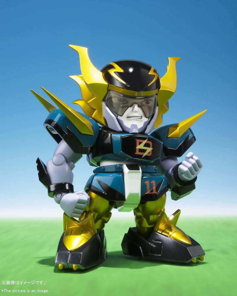 TAMASHII NATIONS Chogokin Iron Leaguer Mach Indy Goldfoot 80mm Diecast PVC ABS Pintado Figura Móvel & Aprox. & &