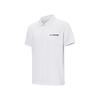 Li Ning Table Tennis Series Solid Color Versatile Comfortable Short Sleeve Polo Shirt Unisex Polo Shirts White APLV545-2