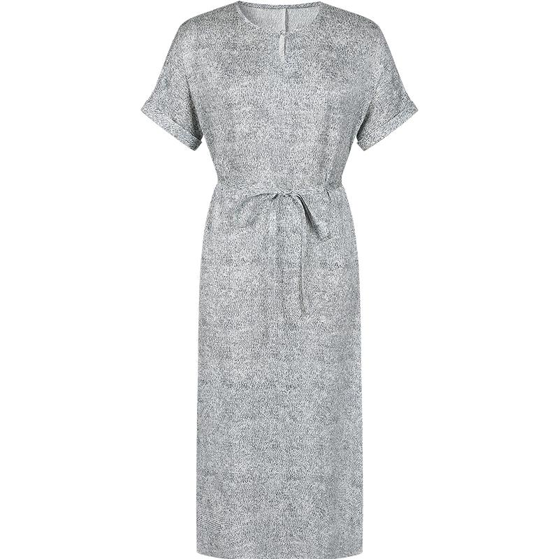Jiu Zi Annakou Minimalist Silk Bubble Texture Dress L