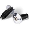 Goldfire Motorcycle 7/8'' Handle Bar End Weights Handlebar Grips Cap Anti Vibration Silder Plug Fits for Yamaha Kawasaki Dirt Bike (Black)
