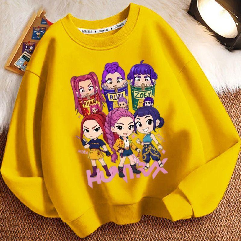 Children's Cartoon Witch Hunt Team Hoodies, Spring and Autumn Boys' and Girls' Casual Hoodies