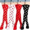 Long Socks Womens Over Above Knee Striped Thigh High Stockings Polka Dot Ladies Black White Pink Cosplay Lolita Harajuku Y2k