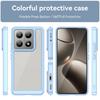 For Xiaomi 14T Pro Phone Case WANLONFENG XC Series TPU Acrylic Cover with Tempered Glass (Big Lens Hole)
