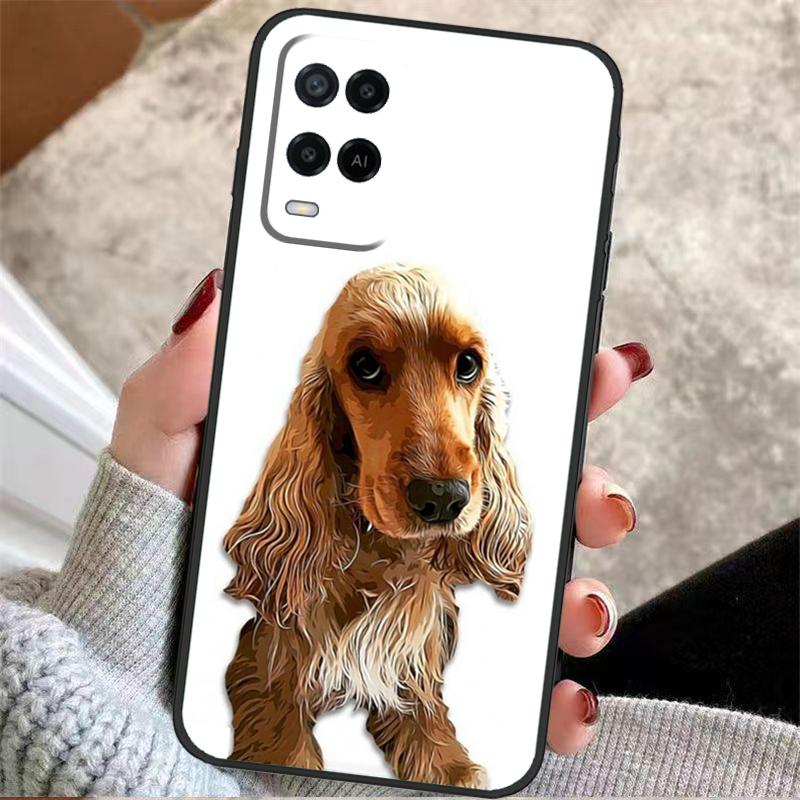 

Cartoon Cocker Spaniel Case For OPPO A57 A58 A77 A78 A98 A18 A54 A74 A94 A17 A15 A52 A72 A5 A9 A53 S A16 A76 A96 OPPO A58 4G