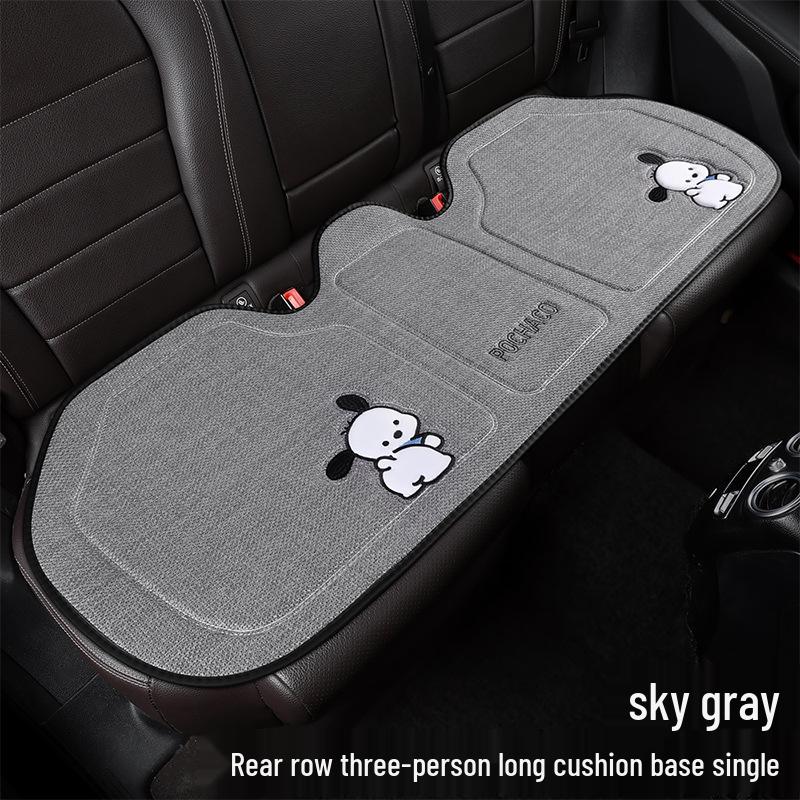 Pachacoo All-Season Cute Cartoon Cotton Linen Car Seat Cushion for Roewe RX5 D7 E6 D6 Ei5.